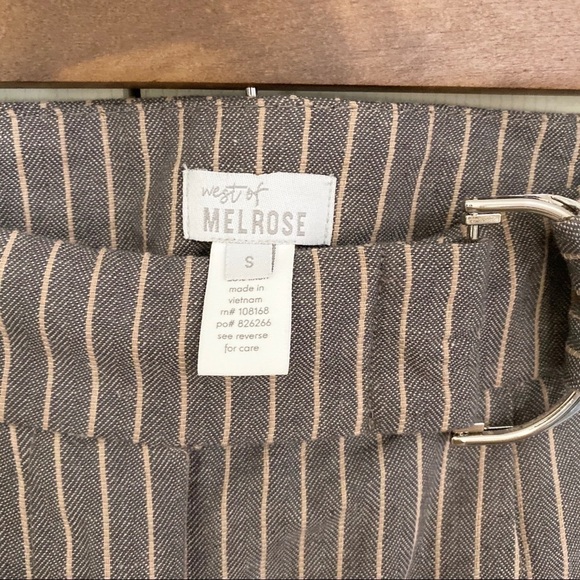West of Melrose Tillys Pinstriped Buckle Trousers - Picture 3 of 8